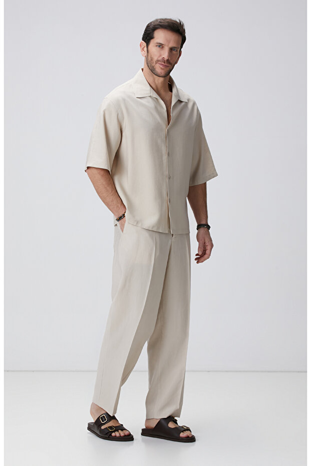 Bej Armürlü Gömlek - 2