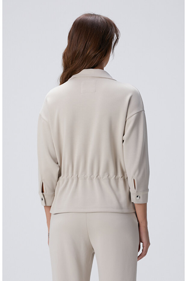 Taş Modal Karışımlı Ceket - 6