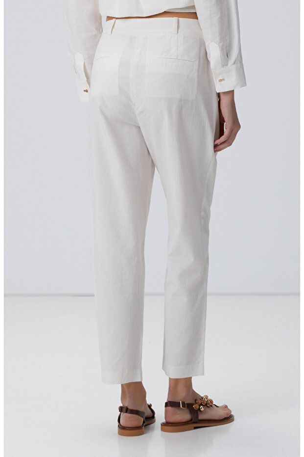 Kırık Beyaz Pantolon - 4