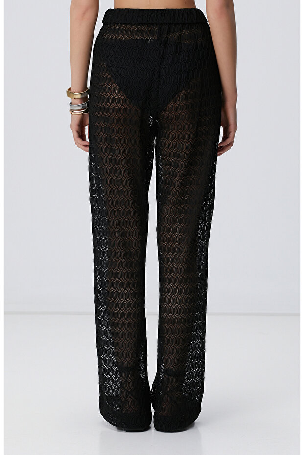 Siyah Plaj Pantolonu - 5