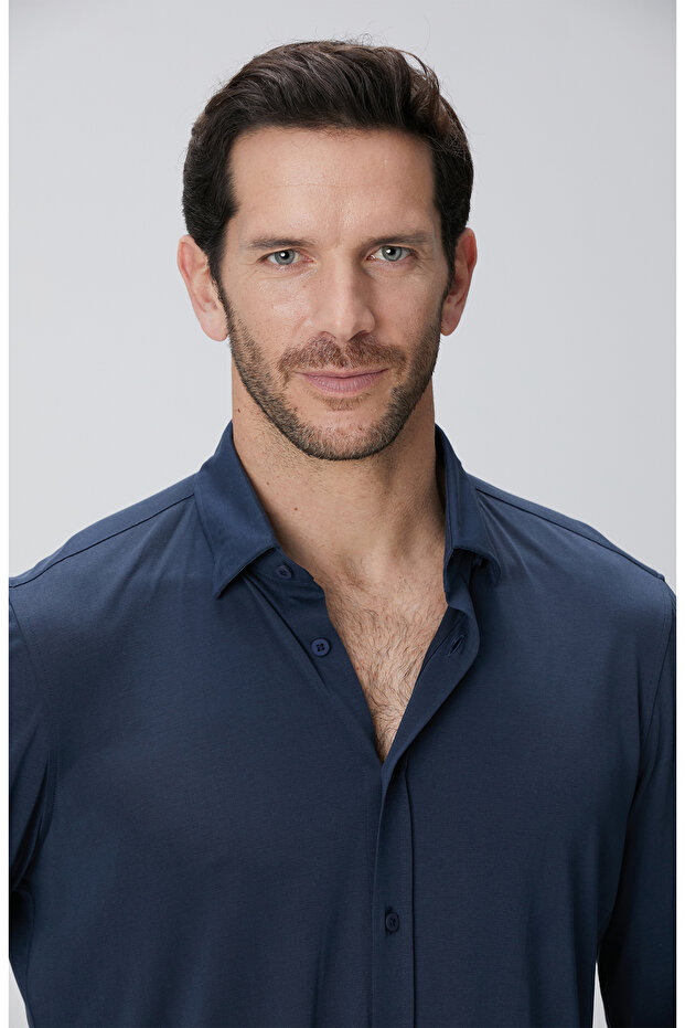 Lacivert Gömlek - 6