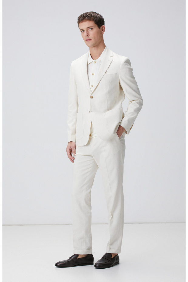 Kırık Beyaz Triko Hırka - 3