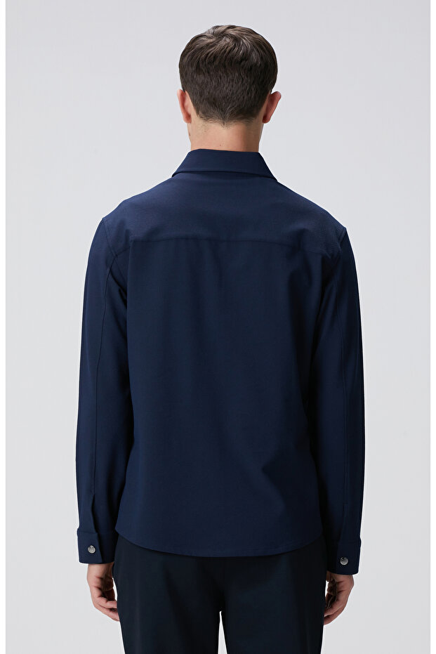 Lacivert Dış Gömlek - 5