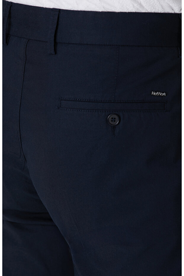 Lacivert Chino Pantolon - 5