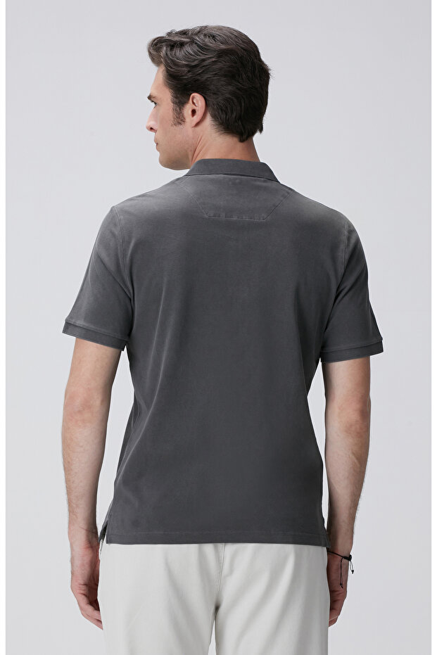 Antrasit Polo T-shirt - 5