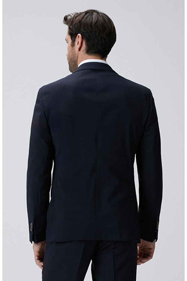 Lacivert Yün Ceket - 6