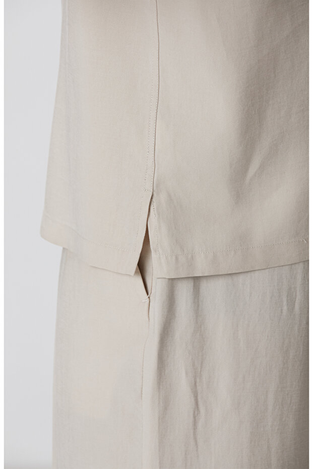 Bej Armürlü Gömlek - 7