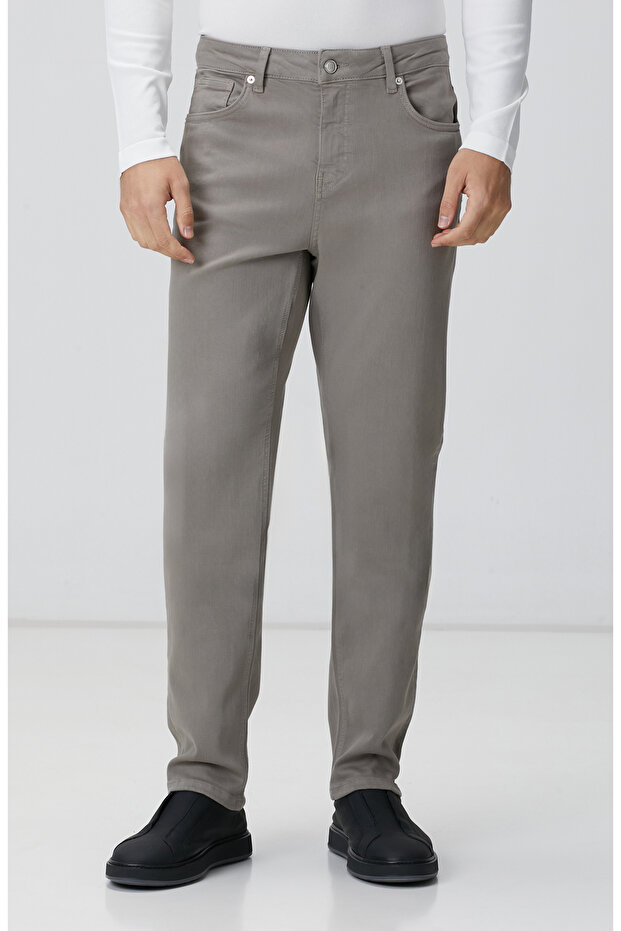 Açık Haki Denim Pantolon - 2