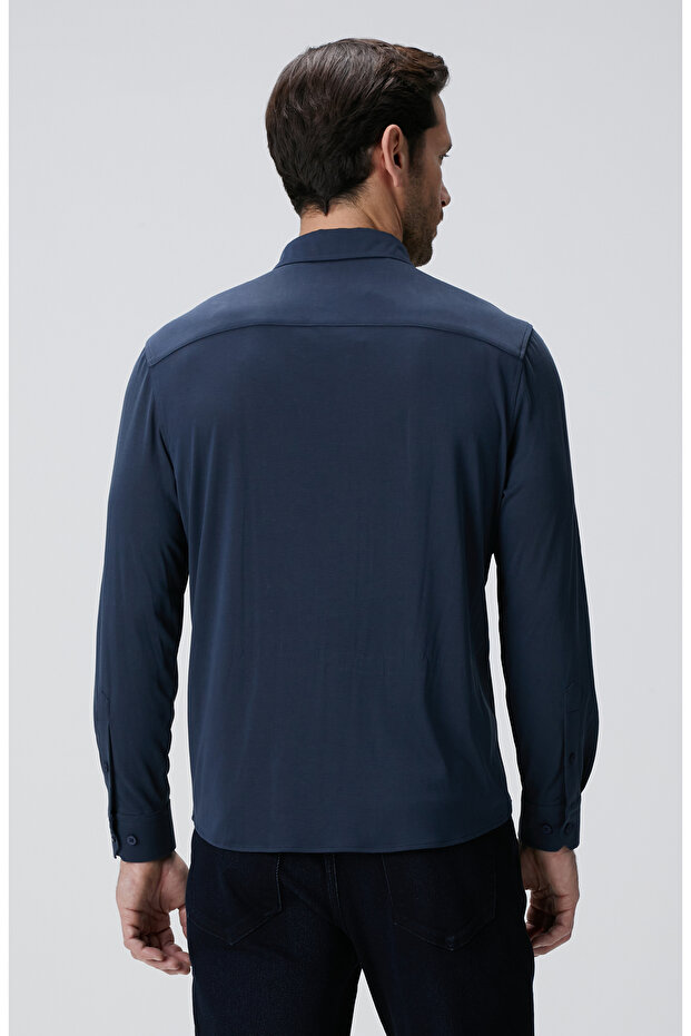 Lacivert Gömlek - 5