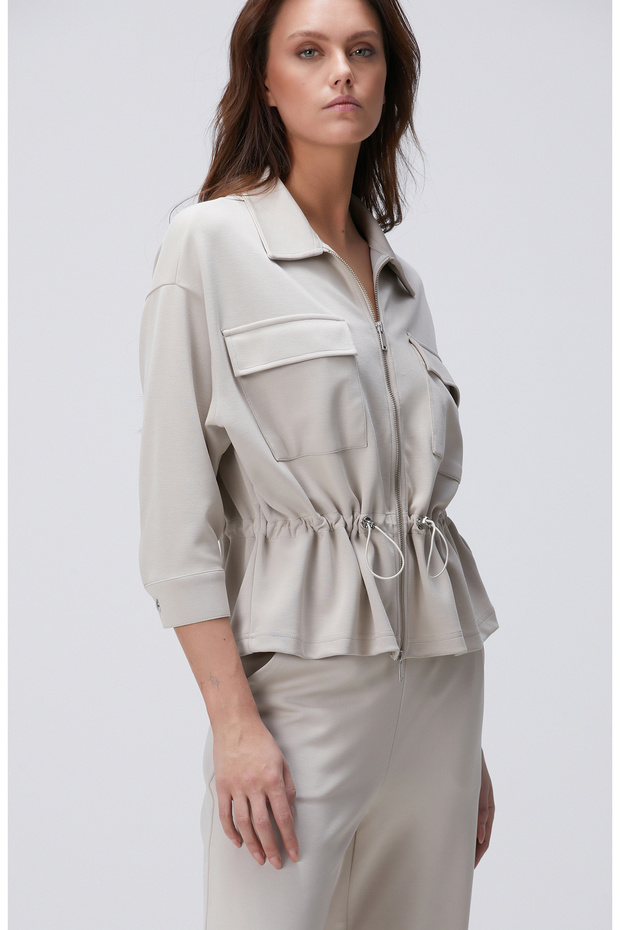 Taş Modal Karışımlı Ceket - 1