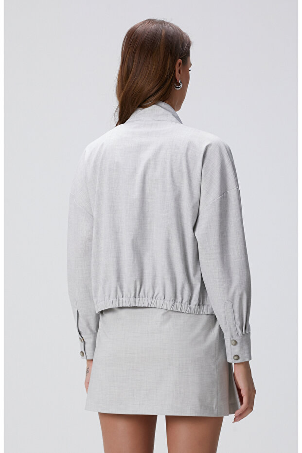 Açık Gri Gömlek - 5