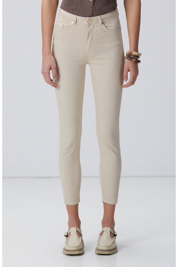 Bej Casual Pantolon - 2