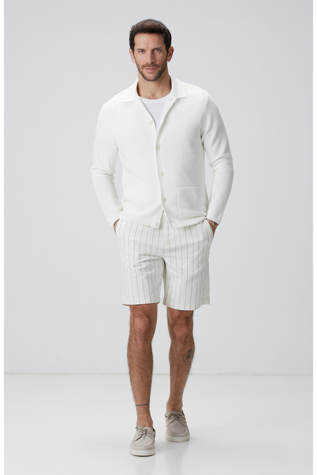 Kırık Beyaz Şort - 1