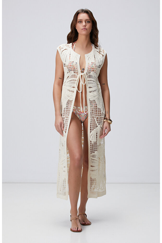 Açık Bej Kaftan - 3