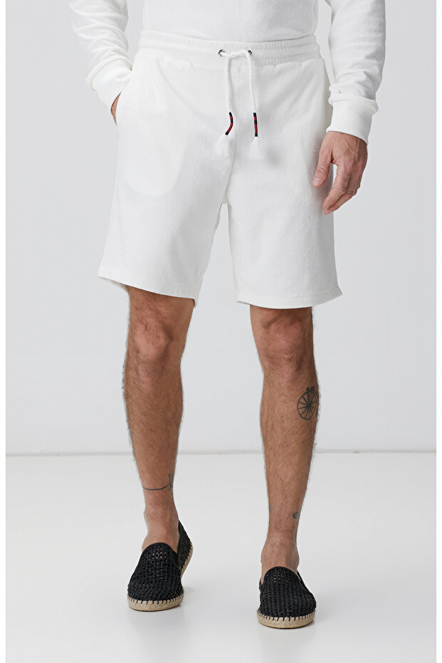 Kırık Beyaz Şort - 2