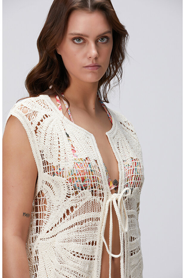 Açık Bej Kaftan - 2