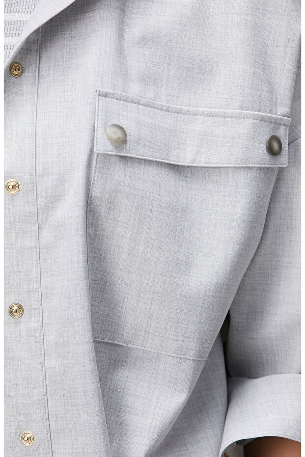 Açık Gri Gömlek - 6