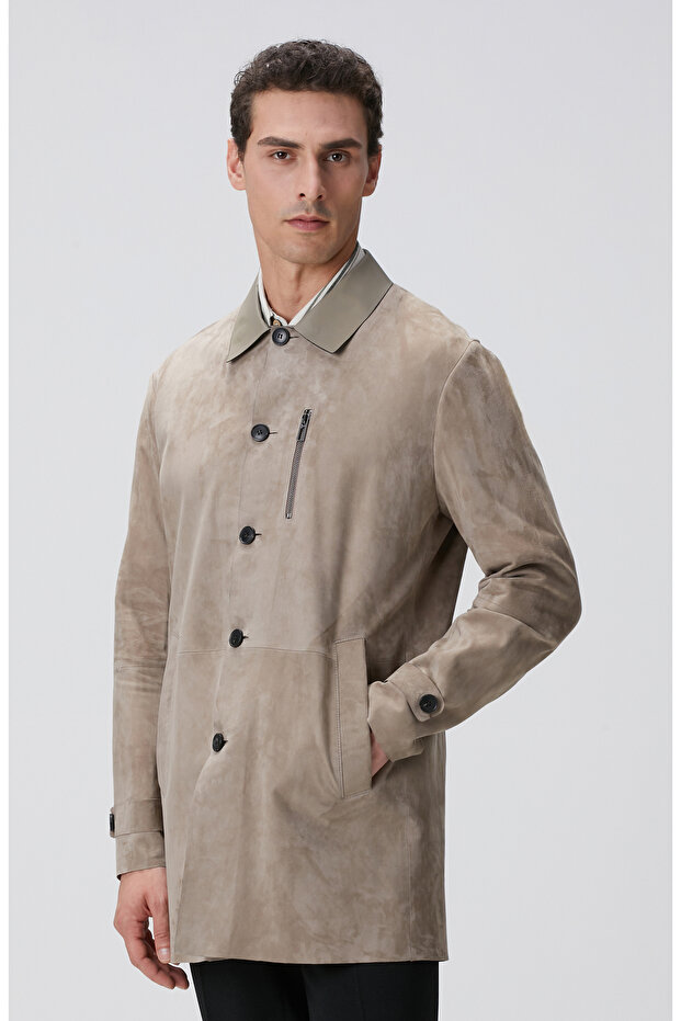 Vizon Süet Pardösü - 4