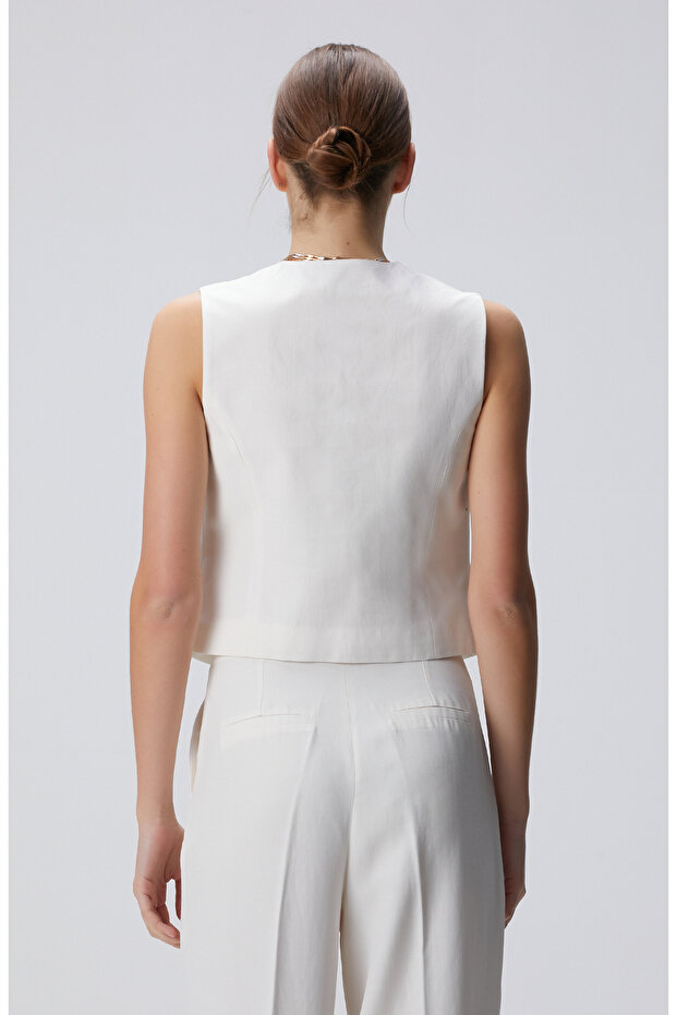 Kırık Beyaz Yelek - 5