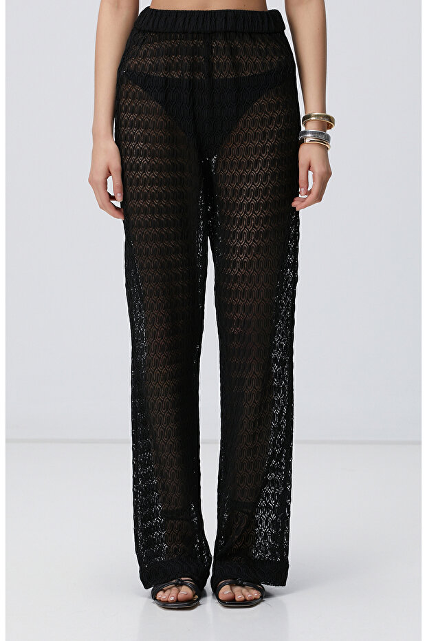 Siyah Plaj Pantolonu - 2