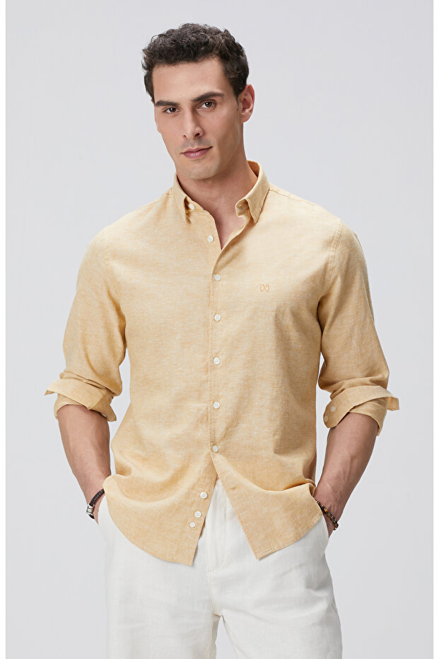 Safran Keten Gömlek - 1