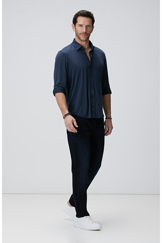 Lacivert Gömlek - 3