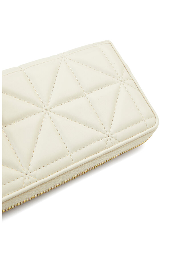 Bej Kapitoneli Kadın Cüzdan - 5