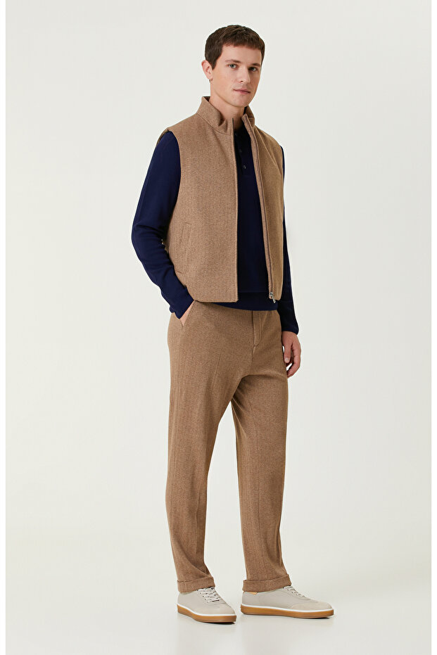 Camel Limited Kaşmir Karışımlı Causal Yelek - 3