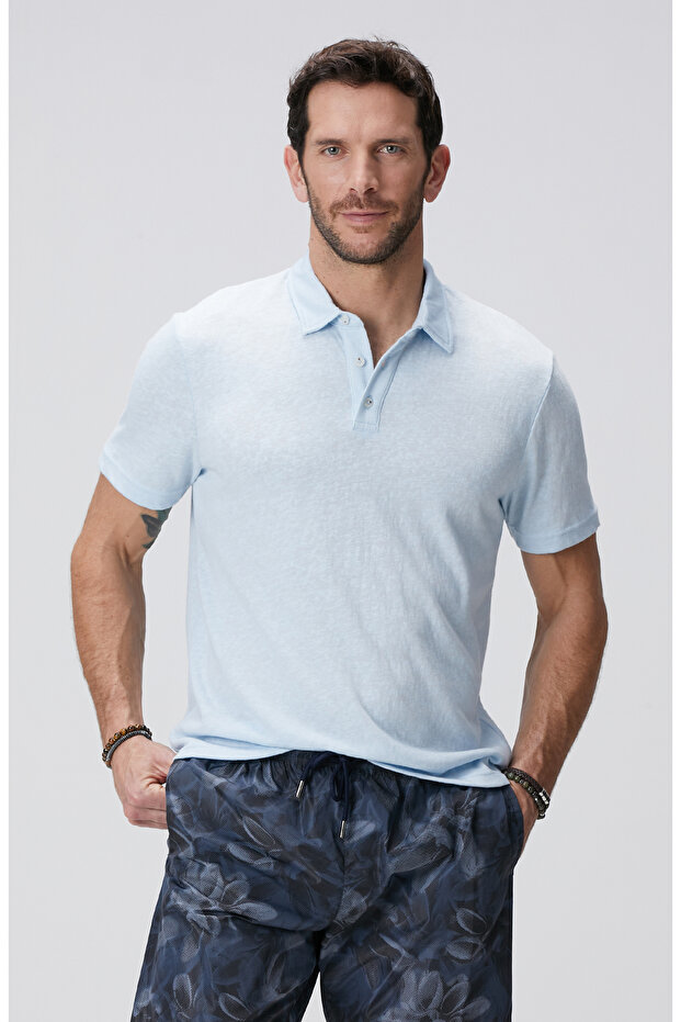 Açık Mavi T-shirt - 2