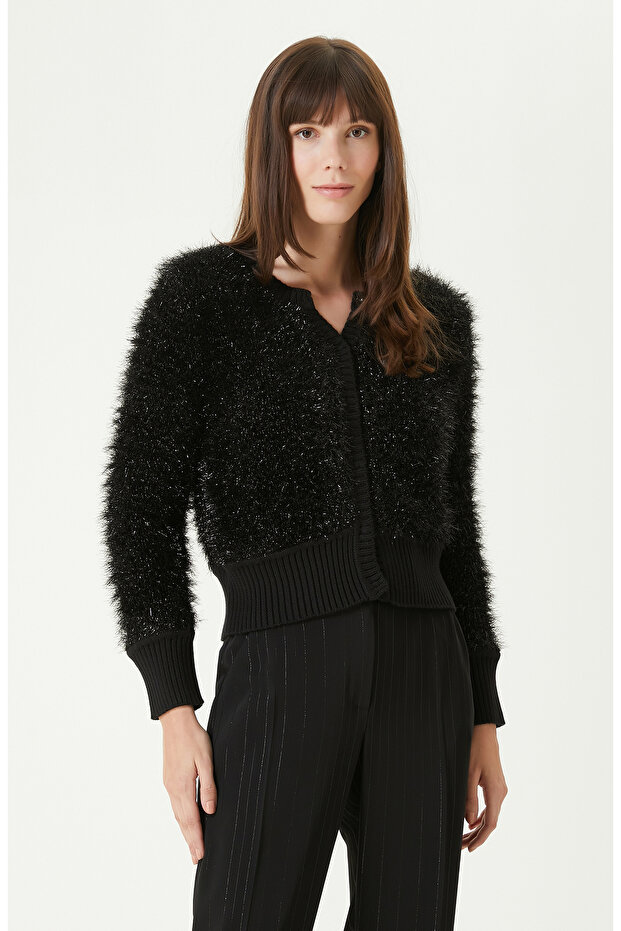 Siyah Simli Hırka - 1