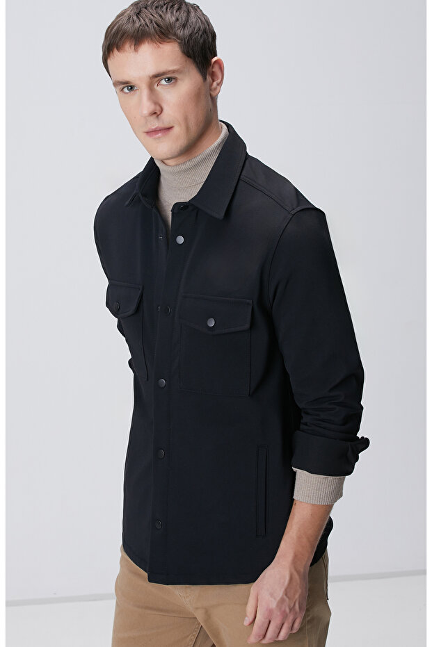 N-Tech Siyah Dış Gömlek - 2