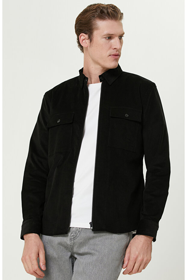 Siyah Kadife Ceket - 2