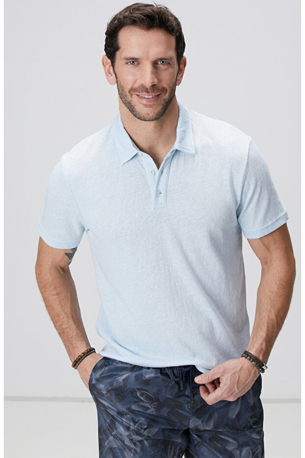 Açık Mavi T-shirt - 1