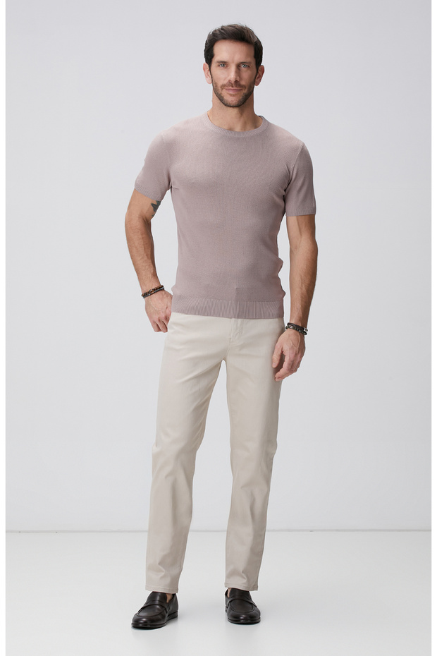 Bej Casual Pantolon - 1