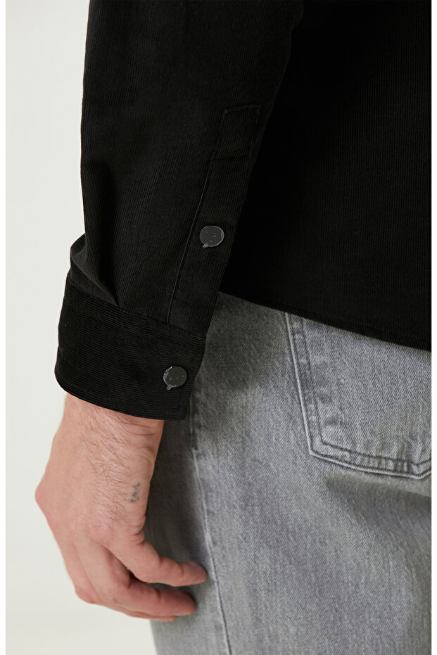 Siyah Kadife Ceket - 7