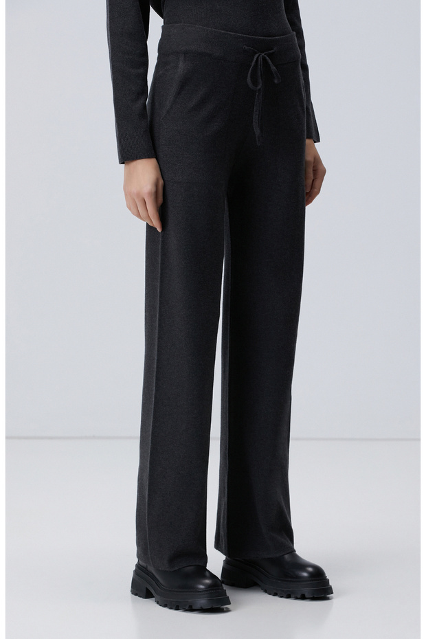 Antrasit Melanj Eşofman Altı - 4