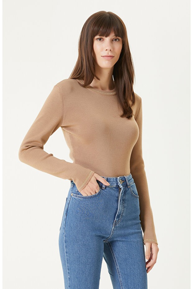 Camel Yün Triko Kazak - 4