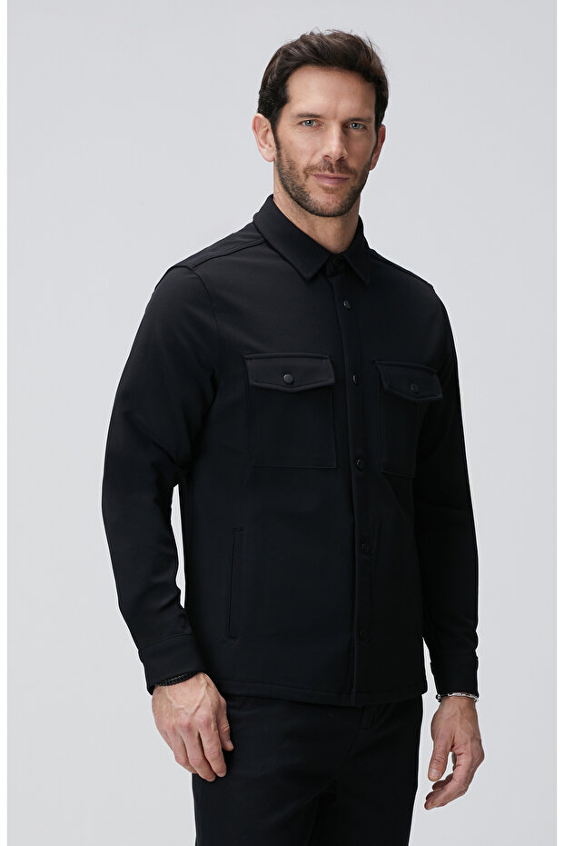 N-Tech Siyah Dış Gömlek - 4