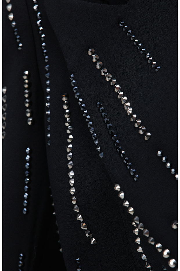 Siyah Mini Abiye Elbise - 7