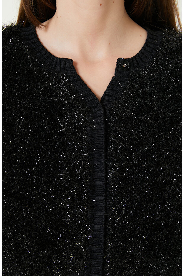 Siyah Simli Hırka - 5