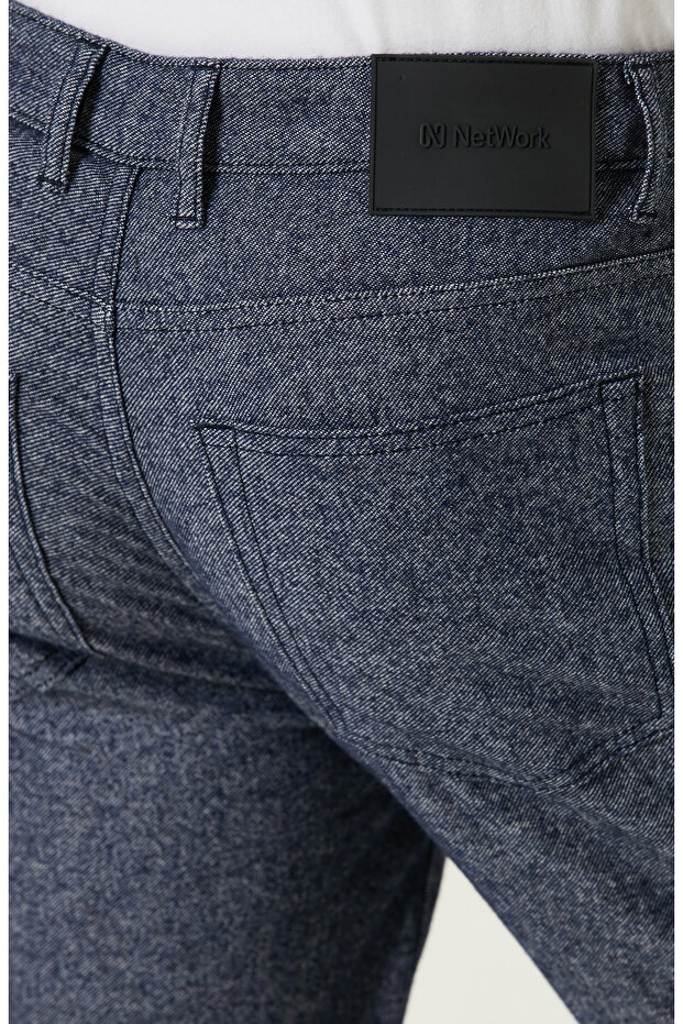 İndigo Recycle Yün Karışımlı Casual Pantolon - 5