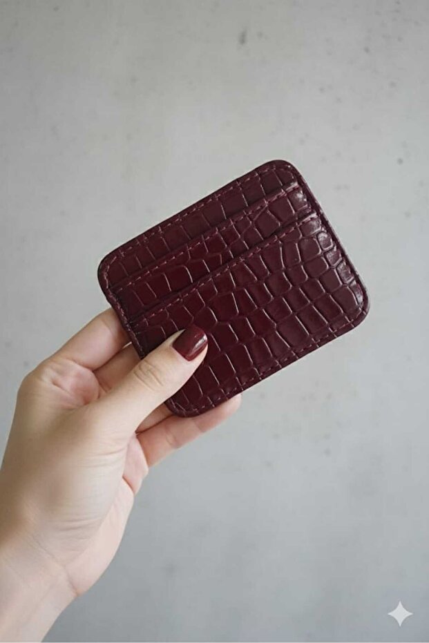 Leather Look Shiny Card Holder Mini & Wallet