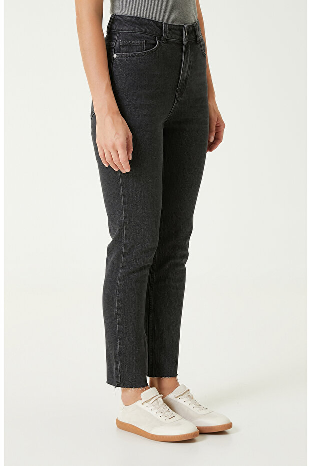 Antrasit Denim Pantolon - 3