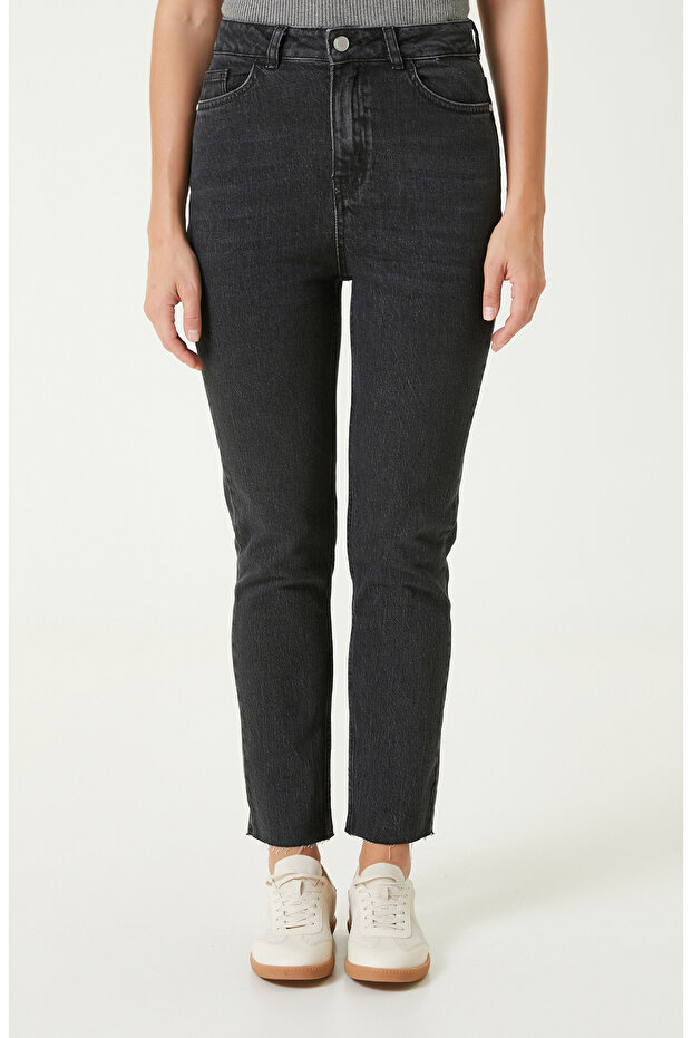 Antrasit Denim Pantolon - 2