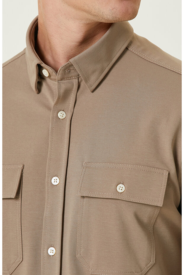 Vizon Çift Cepli Gömlek - 6