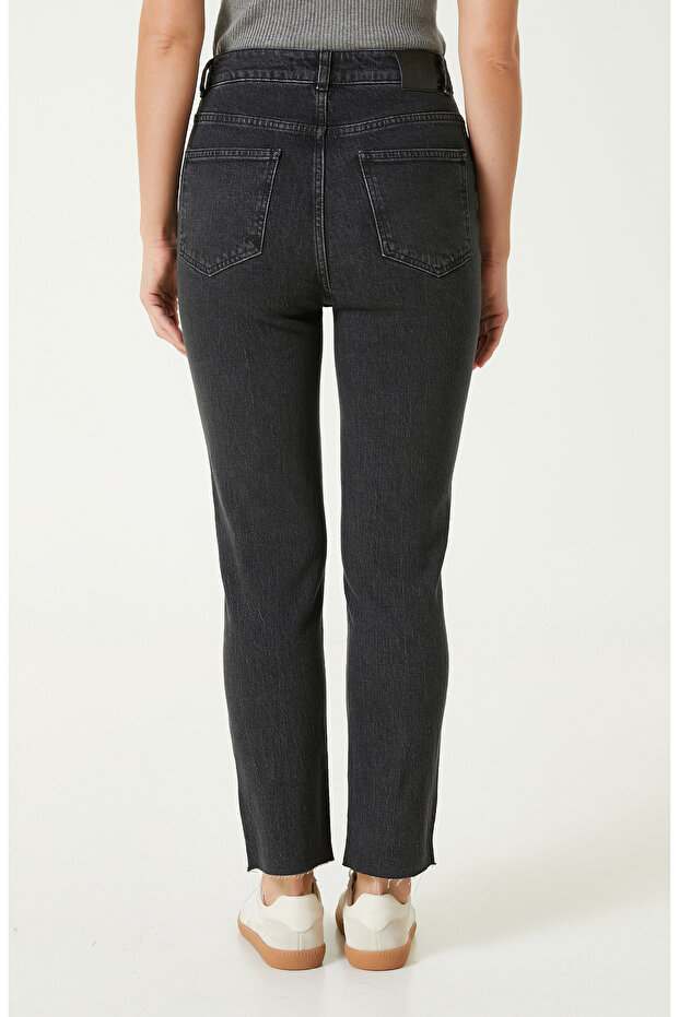 Antrasit Denim Pantolon - 5