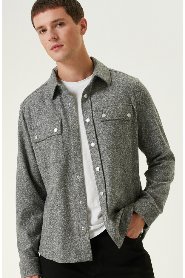 Gri Dış Gömlek - 2