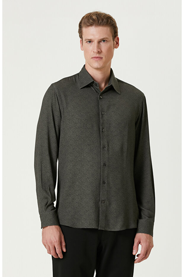 Haki Baskılı Gömlek - 1