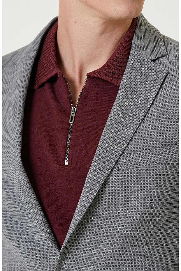 Gri Melanj Ceket - 6