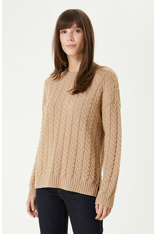 Camel Limited Yün Kaşmir Karışımlı Triko Kazak - 1